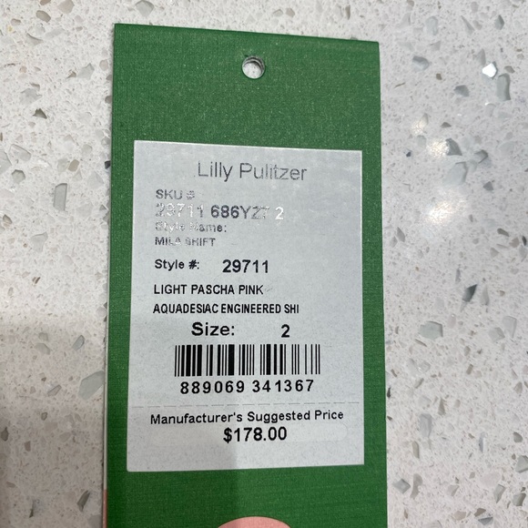 Lilly Pulitzer Mila Shift, pasha pink, size 2 - Picture 6 of 6